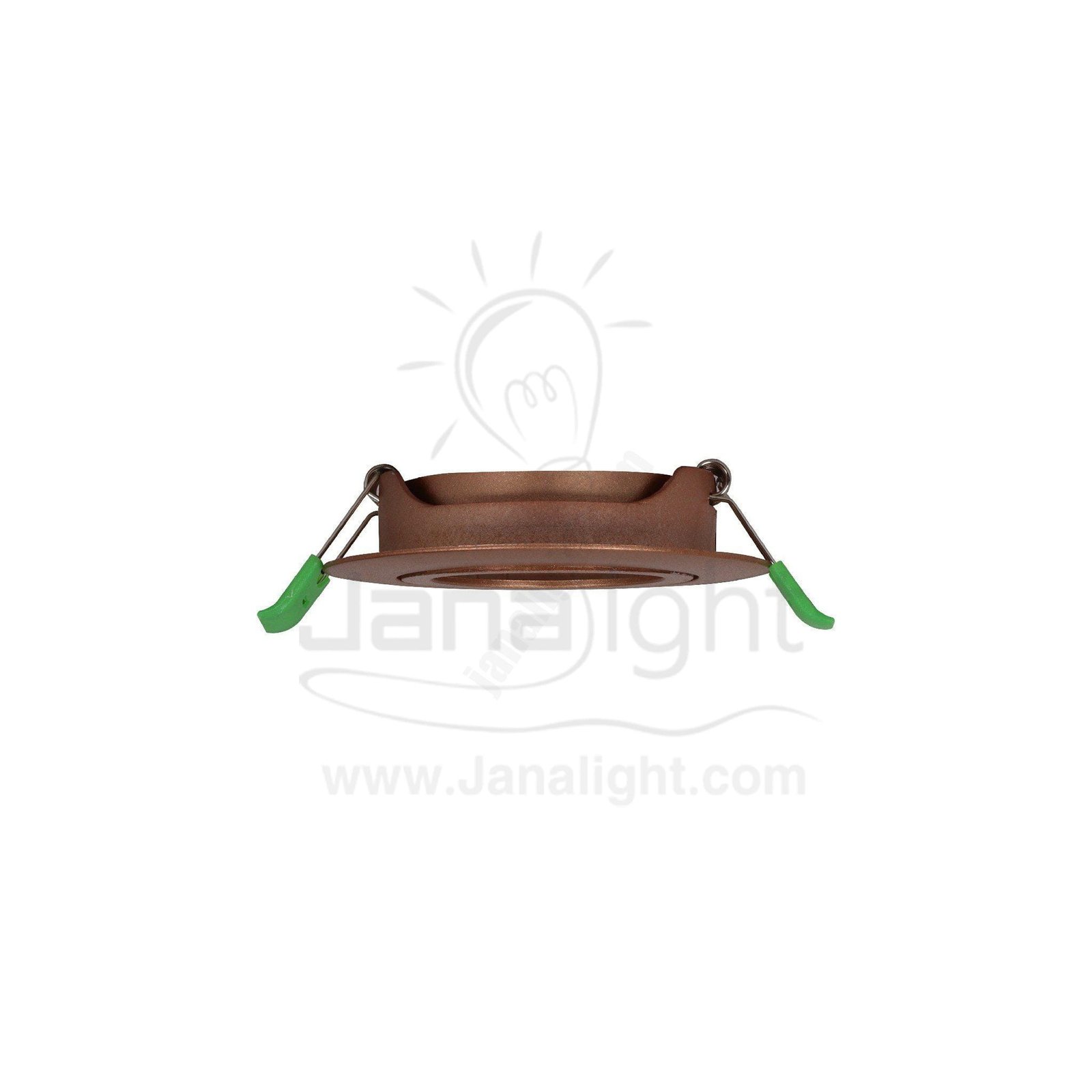 سبوت لايت فارغ متحرك مسطح مدور بلاستك روز جولد مط جنى لايت JN403 single round matt rose gold Spotlight frame